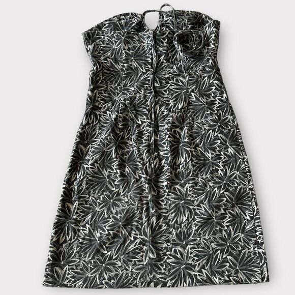 Vintage Y2K Floral Stretch Slim Fitting Mini Party Dress Size 5/6 Teeze Me Gray - Picture 4 of 15